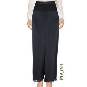 T Alexander Wang Wide Leg Lace Trimmed Pants